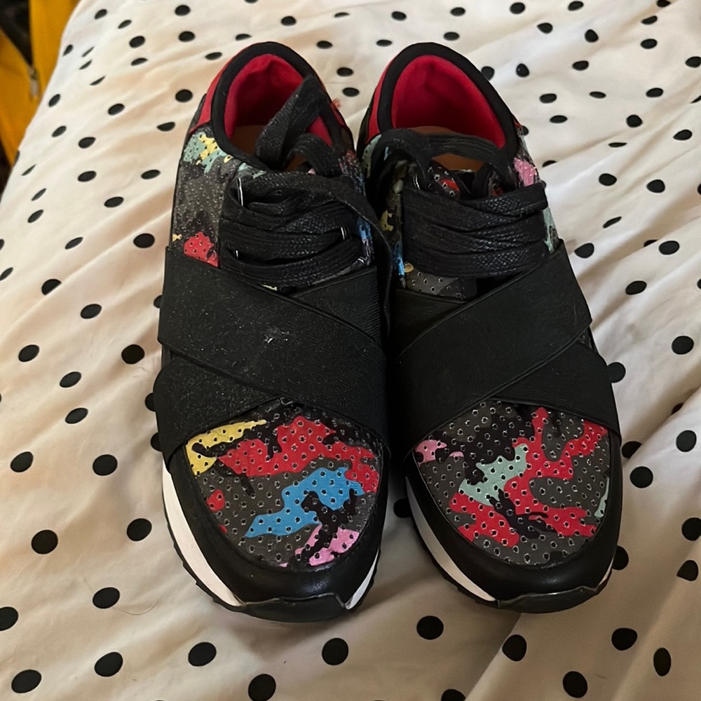 Gail Mixed Material Sneaker